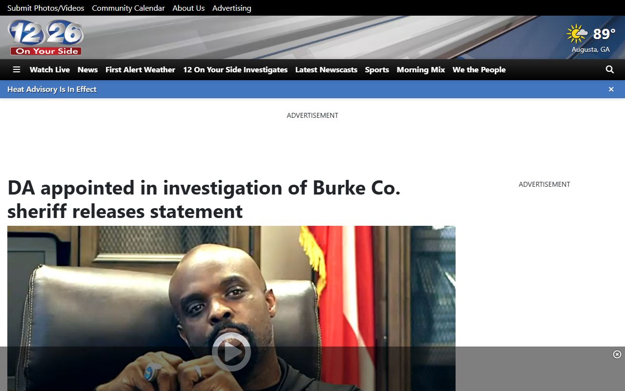 Burke County charge status outside prosecutor report