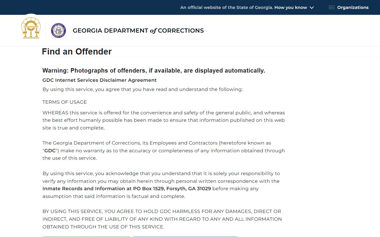 Burke County inmate records GDC offender query source