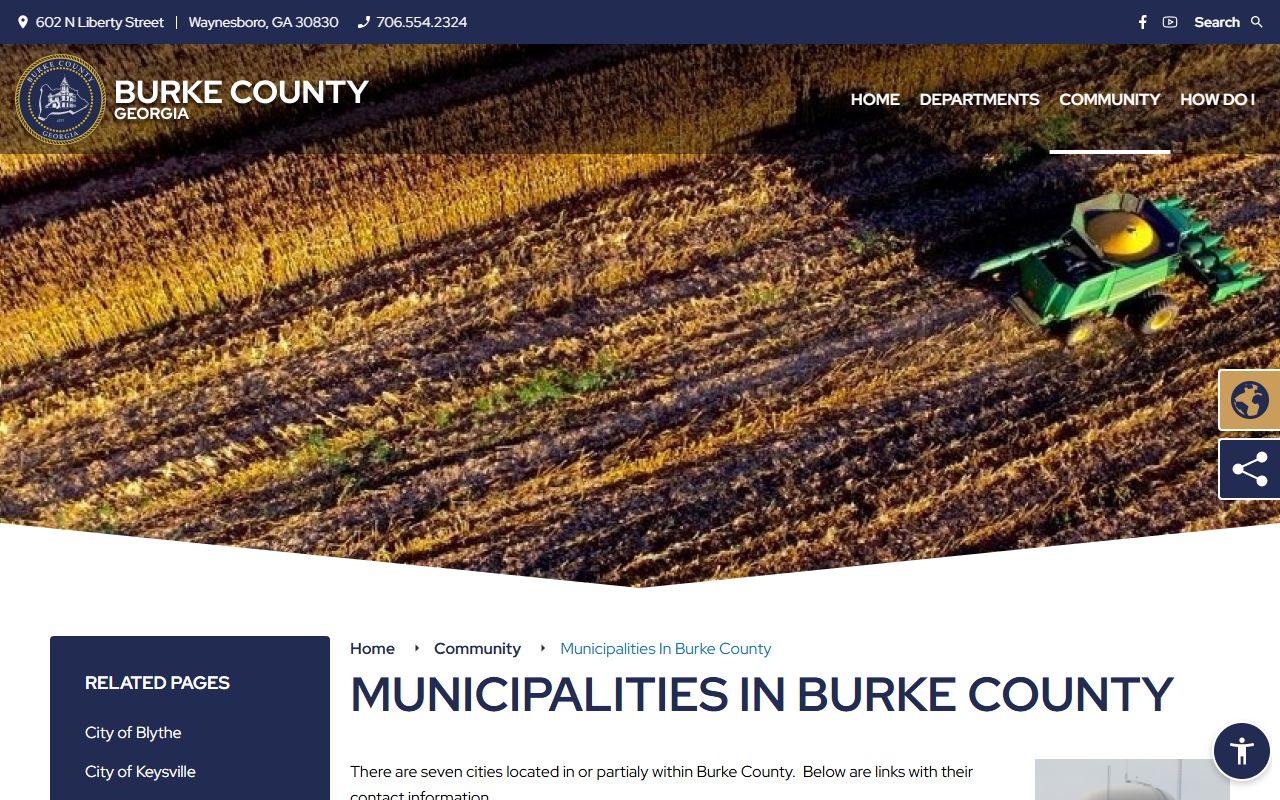 Burke County probate records municipalities and local community context