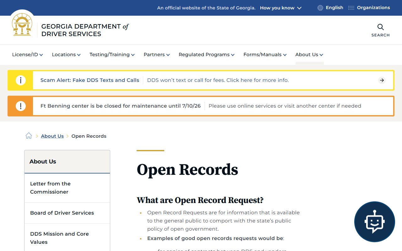 Burke County traffic court records DDS open records request information